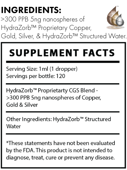 HydraZorb Total-3 Copper Gold Silver Shield
