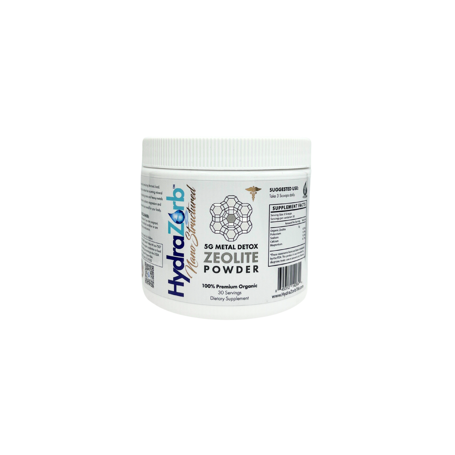 HydraZorb Nano-Structured Zeolite Powder (30 Servings)