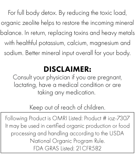 HydraZorb Nano-Structured Zeolite Powder (30 Servings)